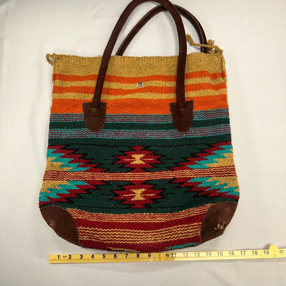 El Paso Saddle Blanket Purse Western Southwestern Colorful Native American - Picture 12 of 12